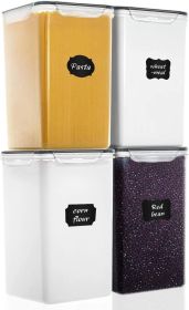 Extra Large 7qt / 6.5L/220oz Tall Food Storage Containers, WIDE DEEP, 4-Piece Plastic Airtight Kitchen Pantry Storage Containers for Flour, Sugar Extra Large 7qt / 6.5L/220oz Tall Food Storage Containers, WIDE DEEP, 4-Piece Plastic Airtight Kitchen Pantry Storage Containers for Flour, Sugar